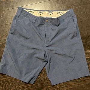 Callaway Mens Blue Golf Shorts Size 38